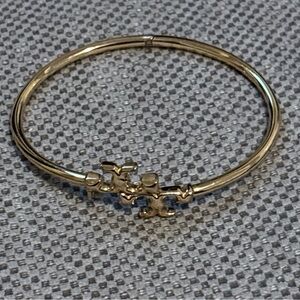 Tory Burch Gold Emblem Bracelet
